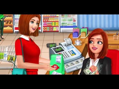 超市收银机Sim：女孩收银员游戏截图