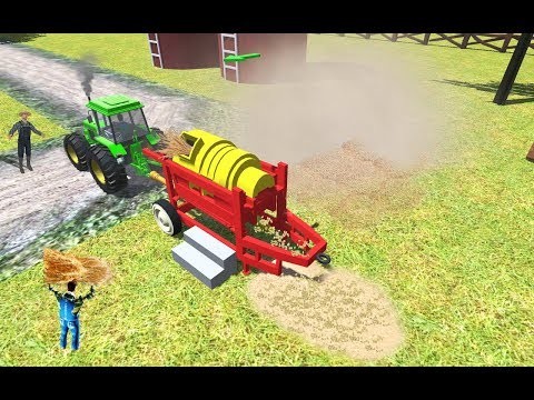 Tractor Thresher Games 3D: Farming Games截图